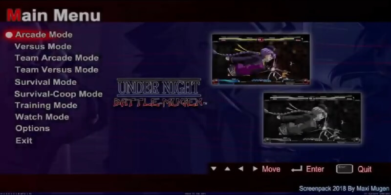 UNDER NIGHT BATTLE MUGEN