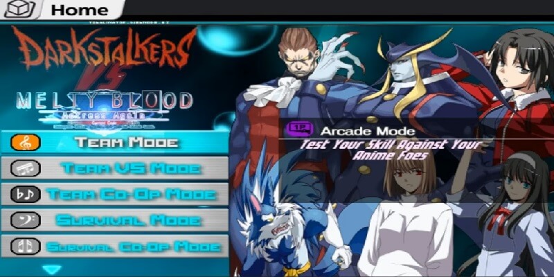 MELTYBLOOD VS DARKSTALKERS MUGEN