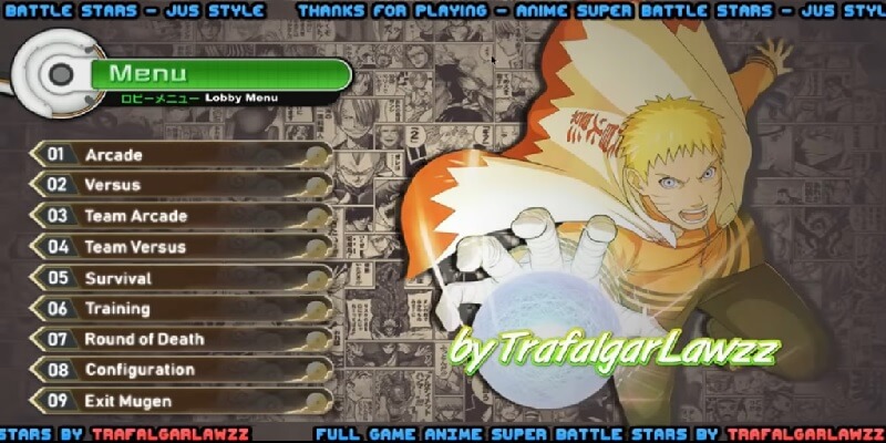 Anime War Mugen V6 Game Android & PC - Anime Mugen Game