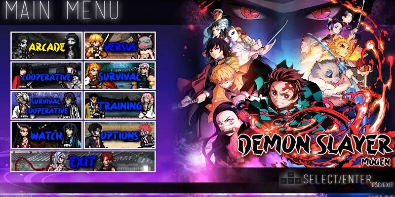 MUGEN do Demon Slayer para ANDROID e PC fraco!!! 